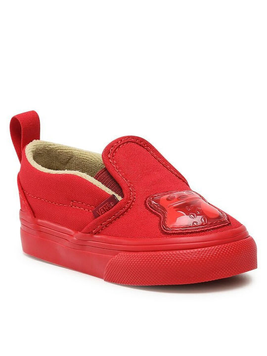 Vans Παιδικά Sneakers Slip-on Κόκκινα