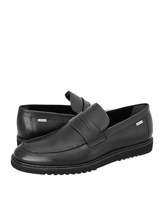 Mertin Men's Leather Loafers Black