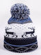 Kids Beanie Knitted Blue