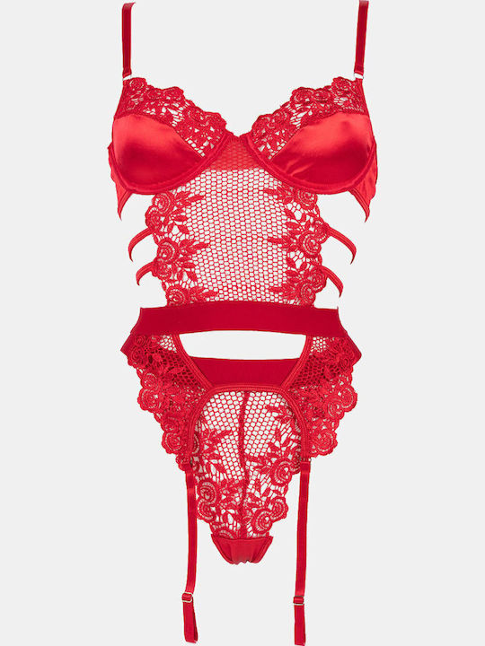 Decoro Sexy Bodysuit Rot