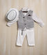 Lollipop Boys Baptism Suit Gray