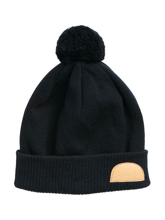 Papu Kids Beanie Knitted Black