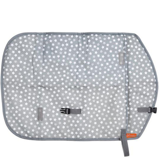 Dreambaby Reise-Wickelunterlage Stars aus Stoff Grau 42x61cm