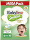 Babylino Tape Diapers Sensitive Cotton Soft Sensitive No. 6 for 13-18 kgkg 62pcs