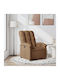 Relaxsessel mit Fußhocker Coffee 70x93x101cm