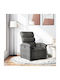 Relax Armchair with Footstool Dark Grey 70x92x99.5cm
