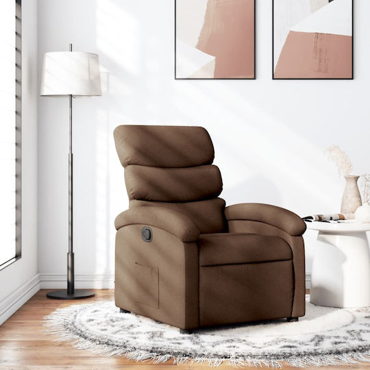 Relaxsessel mit Fußhocker Coffee 70x92x99.5cm