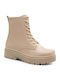 Damen Chelsea Stiefeletten Beige
