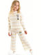 Kids Sweatpants Set Ecru 2pcs Minnie
