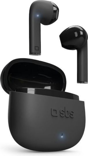 SBS One Color In-ear Bluetooth Handsfree Ακουστικά με Θήκη Φόρτισης Μαύρα