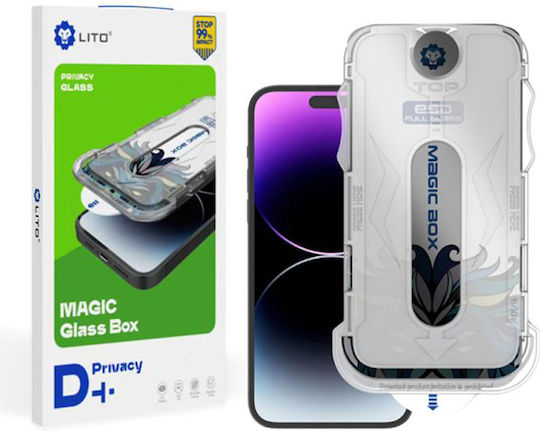 Lito Magic Glass Box D+ Tools Privacy Tempered Glass (iPhone 15)