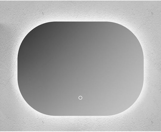 Gloria Klio 67-8070 Καθρέπτης από Πλαστικό 80x70cm Χρυσός