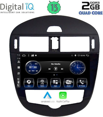 Digital IQ Car Audio System for Nissan Pulsar 2014> (Bluetooth/USB/AUX/WiFi/GPS/Apple-Carplay/Android-Auto) with Touch Screen 9"