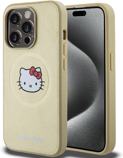 Hello Kitty Задна корица Пластмаса Златист (iPhone 15 Pro Max)