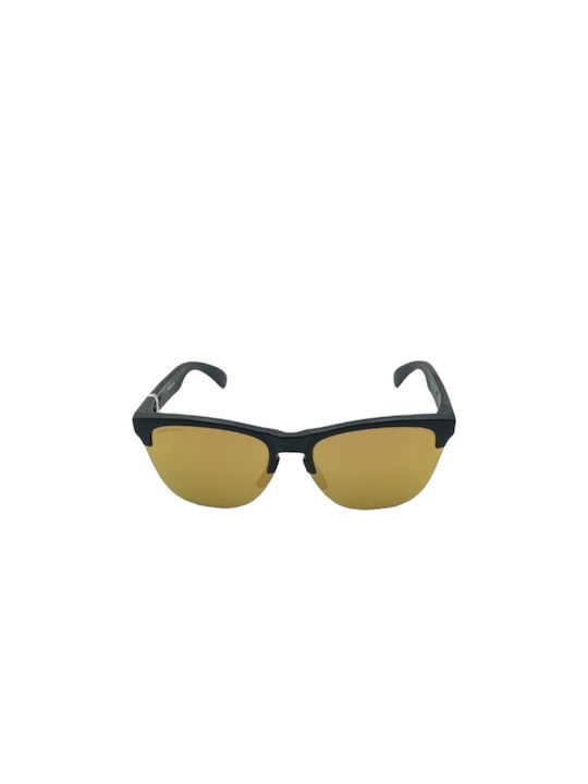 Oakley Sonnenbrillen mit Schwarz Rahmen und Gold Spiegel Linse OO0093-74