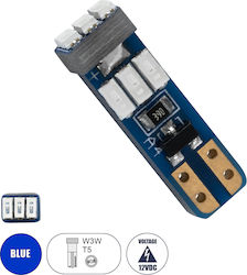 GloboStar Lamps Car T5 LED Blue 12V 0.25W 1pcs