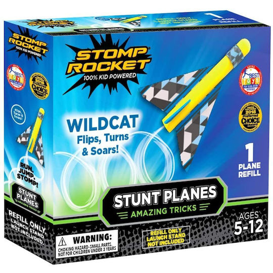 Stomp Rocket Παιχνίδι Ρίψης Στόχου Εξωτερικού Χώρου Wildcat Plane