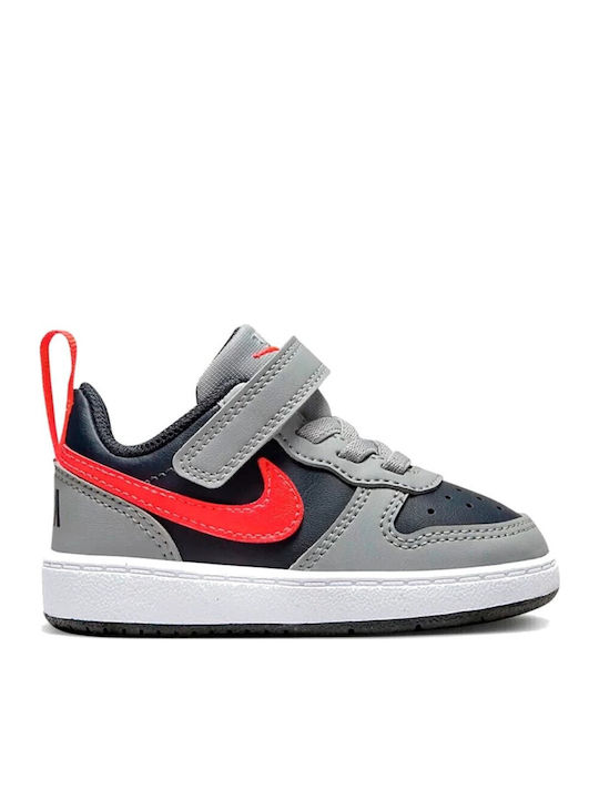 Nike Court Borough Παιδικά Sneakers με Σκρατς Γκρι