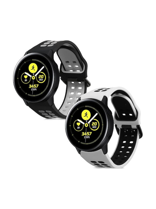 KWmobile 2 Τεμάχια Λουράκι Σιλικόνης Πολύχρωμο (Galaxy Watch4/5/6/7/FE/4 Classic/6 Classic/5 Pro)