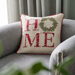 Gofis Home Christmas Decorative Square Pillowcase White 43x43pcs