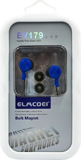 In-ear Handsfree Headphones with Connector 3.5mm Blue