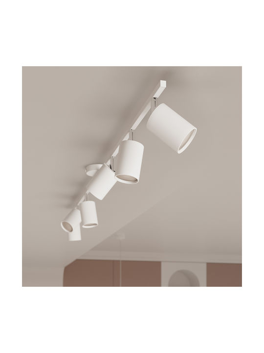 Sollux 6 Hängelampe Weiß für 4 Lampen GU10 62x6...