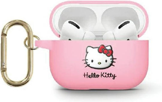 Hello Kitty Hülle Silikon in Rosa Farbe für Apple AirPods 3