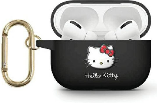 Hello Kitty Hülle Silikon in Schwarz Farbe für Apple AirPods Pro 2