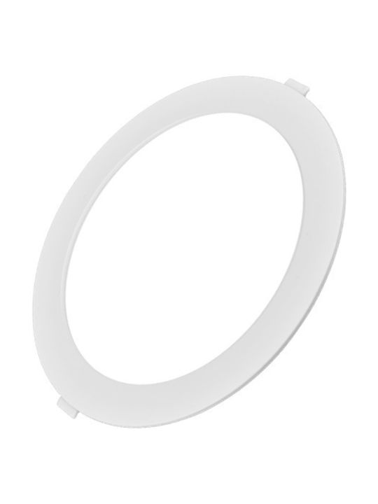 Braytron Round Recessed LED Panel 18W with Warm White Light 3000K 20.5cm