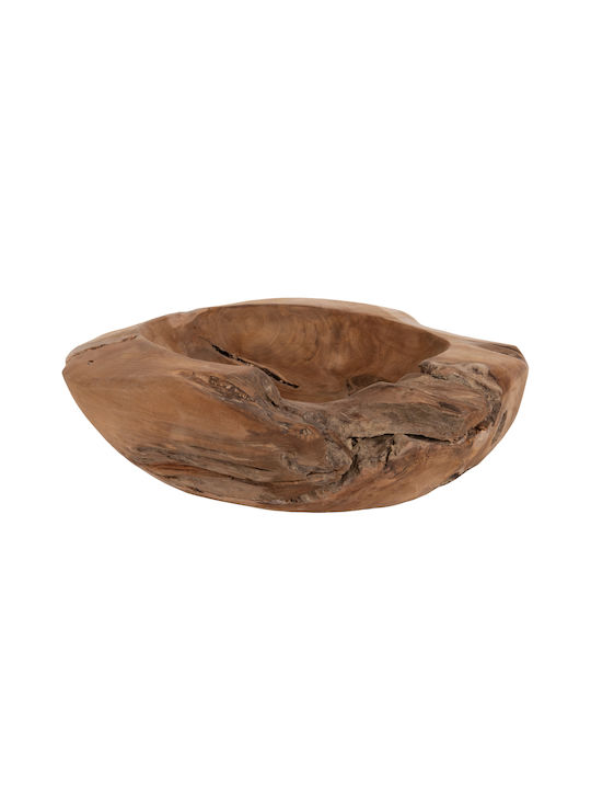 Decorative Bowl Brown 50x50x16cm