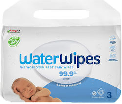 WaterWipes Μωρομάντηλα με 99% Νερό, χωρίς Άρωμα 3x48τμχ