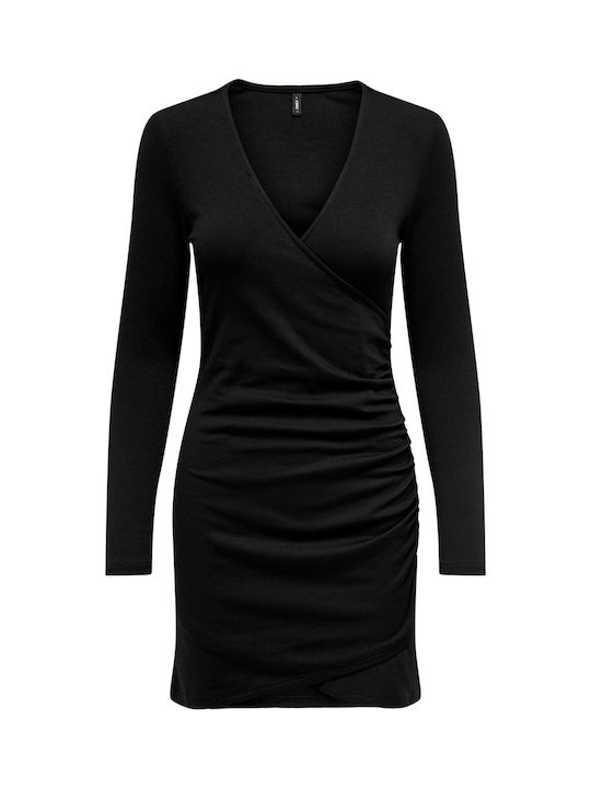 Only Mini Φόρεμα Κρουαζέ ΜΑΥΡΟ (Black)