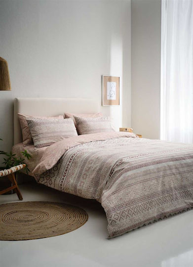 Vesta Home Duvet Single 160x230cm Amorgos Terracotta 350 GSMGsm 11.5 togs Togs