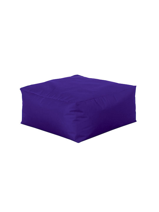 Waterproof Bean Bag Bolster Poof Purple 75x75x35cm