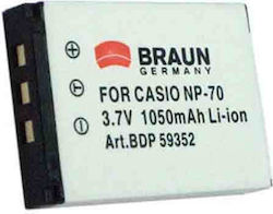 Braun Phototechnik 59352 Kamera-Batterie 1050mAh Kompatibel mit Casio Braun Phototechnik 59352 Kamera-Batterie 1050mAh Kompatibel mit Casio