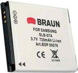 Braun Phototechnik 59376 Kamera-Batterie 720mAh Kompatibel mit Samsung Braun Phototechnik 59376 Kamera-Batterie 720mAh Kompatibel mit Samsung