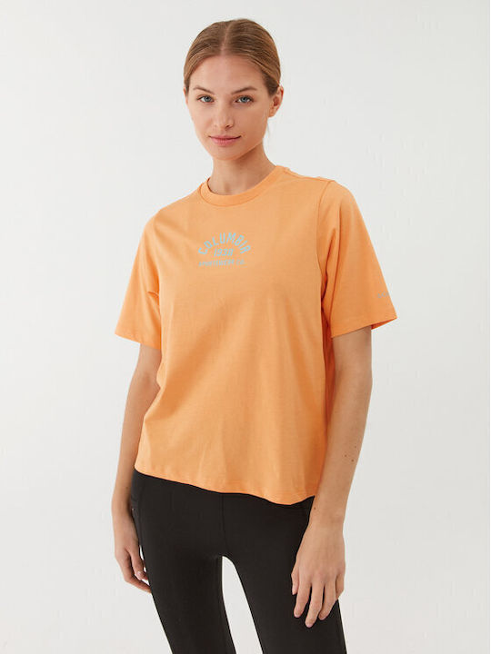 Columbia Ανδρικό T-shirt Κοντομάνικο Πορτοκαλί
