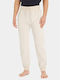 Sweatpants with Elastic Beige.