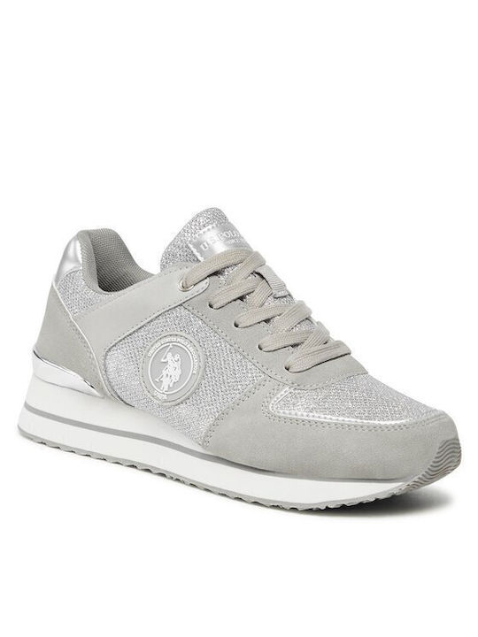 U.S. Polo Assn. Assn Αθλητικά Sneakers Silver