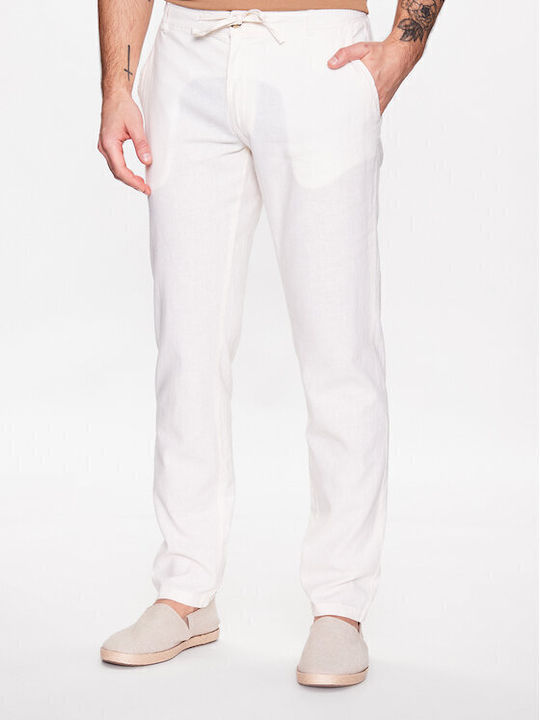 Lindbergh Men's Trousers Tapered White