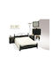Zebra Schlafzimmermöbel-Set No5 Karydi 160x200cm 6 Stück