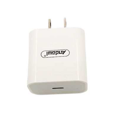 Andowl Ladegerät ohne Kabel mit USB-C Anschluss 20W Stromlieferung / Schnellaufladung 3.0 Weißs (Q-CD012 US)