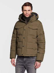Tommy Hilfiger Men's Winter Puffer Jacket Πράσινο.
