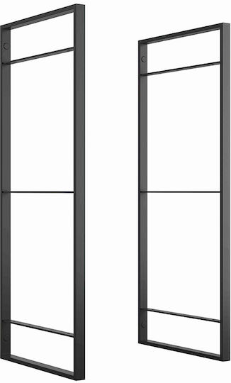 Emuca din Metal Negru 35.2x83cm