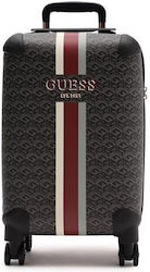 Guess Tws745 Μεσαία Βαλίτσα Ταξιδιού Σκληρή Μπεζ με 4 Ρόδες