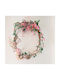 Wreath from Artificial Plants Pink 1pcs