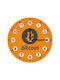 Koupakoupa Bitcoin Wall Clock Wooden Orange Ø19cm