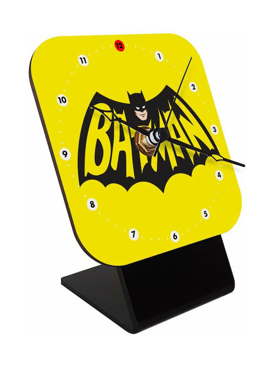 Batman Classic Logo Tabletop Clock KP_866_CLOCK-DESK-SQUARE