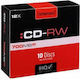 Презаписваеми CD-RW 52x 0.7ГБ Кутия за торта 10бр
