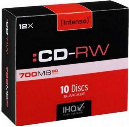 Презаписваеми CD-RW 52x 0.7ГБ Кутия за торта 10бр